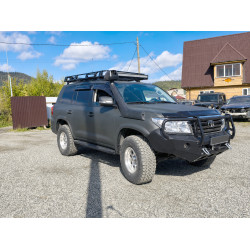Бампер силовой передний АМЗ для Toyota Land Cruiser 200 2007-2016 под штатную электрическую лебедку