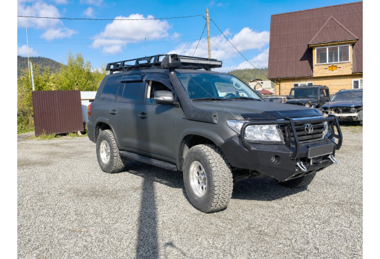 Бампер силовой передний АМЗ для Toyota Land Cruiser 200 2007-2016 под штатную электрическую лебедку