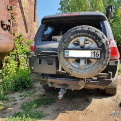 Бампер силовой задний АМЗ для Toyota 4Runner/Surf (210/215) 2002-2009