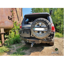 Бампер силовой задний АМЗ для Toyota 4Runner/Surf (210/215) 2002-2009