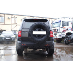 Бампер силовой задний АМЗ для Toyota Land Cruiser Prado 250