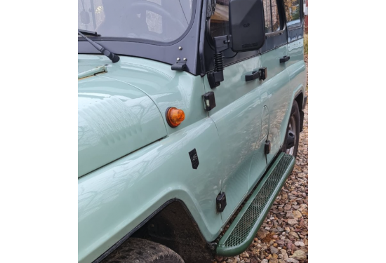 Силовые пороги АМЗ с защитой баков для УАЗ Хантер