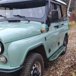 Силовые пороги АМЗ с защитой баков для УАЗ Хантер