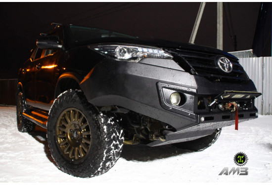 Бампер силовой передний АМЗ для Toyota Fortuner 2015+