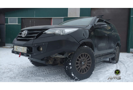 Силовые пороги АМЗ для Toyota Fortuner 2015+