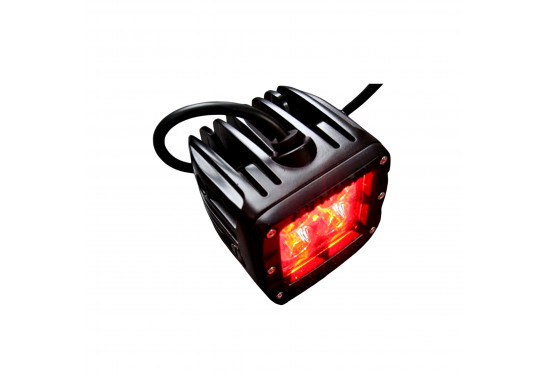 Светодиодная фара Aurora 12W опасной зоны (ALO-2-E4R) красный свет