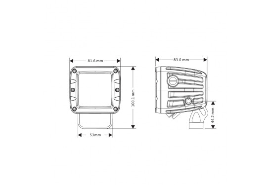 Двухрежимная светодиодная фара Aurora 30W Комбинированный свет (ALO-2-P23H1)