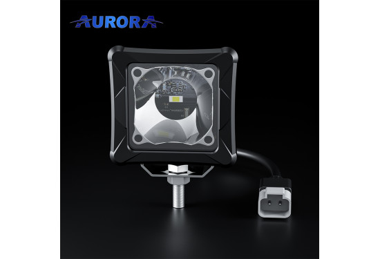 Светодиодная фара Aurora 30W с RGB подсветкой (ALO-D3-2-P23-RGB)