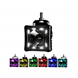 Светодиодная фара Aurora 30W с RGB подсветкой (ALO-D3-2-P23-RGB)