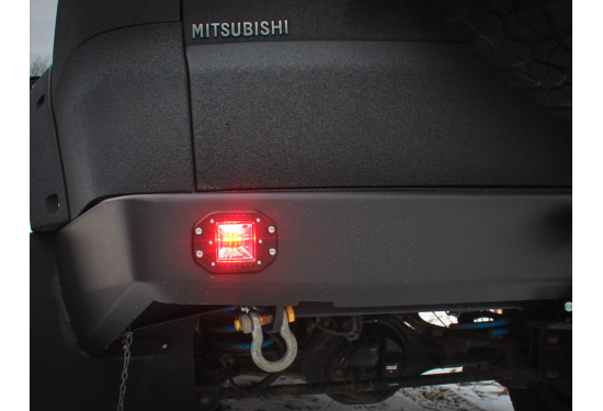 Врезная светодиодная фара Aurora 12W Красный и белый свет (ALO-E-2-E12KR)