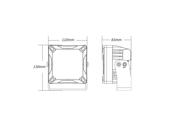 Светодиодная фара Aurora 120W Рабочий свет (ALO-K-W-4-C27T3)