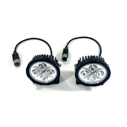Светодиодные фары Aurora 40W (2 шт) Дальний свет (ALO-R4T3-E) с П-образным кронштейном