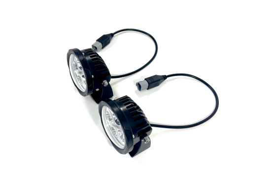 Светодиодные фары Aurora 40W (2 шт) Дальний свет (ALO-R4T3-E) с П-образным кронштейном