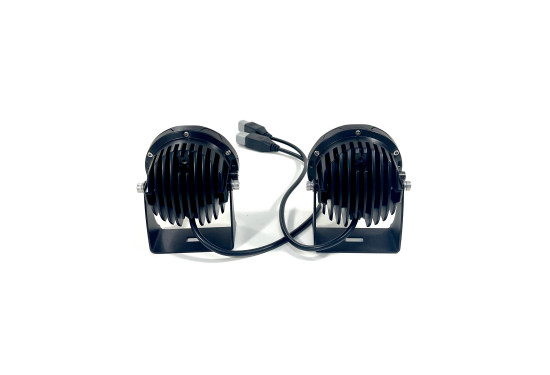 Светодиодные фары Aurora 40W (2 шт) Дальний свет (ALO-R4T3-E) с П-образным кронштейном