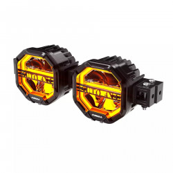 Светодиодная балка Aurora 80W Дальний + ДХО (ALO-W-4-R12T3-AW-D2)