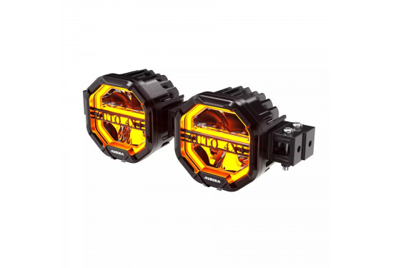 Светодиодная балка Aurora 80W Дальний + ДХО (ALO-W-4-R12T3-AW-D2)