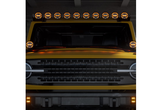 Светодиодная балка Aurora 320W Дальний + ДХО (ALO-W-4-R12T3-AW-D8)