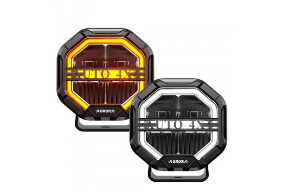 Светодиодная фара Aurora 40W Дальний + ДХО (ALO-W-4-R12T3-AW)