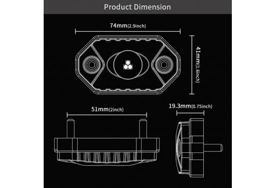 Светодиодная RGB-подсветка Aurora с 6 модулями (ALO-Y1D-2-RGB-D6)