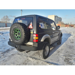 Задний силовой бампер для Mitsubishi Pajero 2 (3 двери)