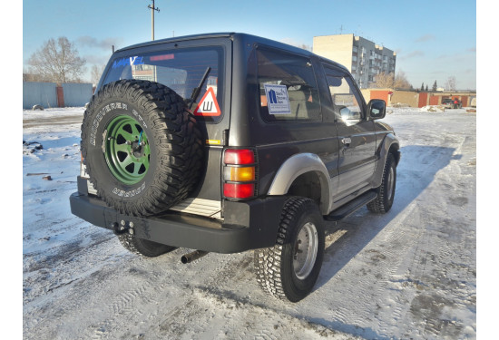 Задний силовой бампер для Mitsubishi Pajero 2 (3 двери)