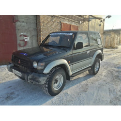 Силовые пороги для Mitsubishi Pajero 2 (3 двери)