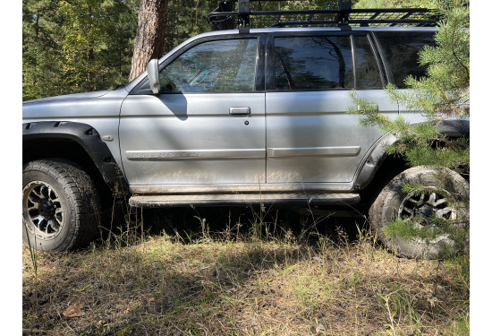 Силовые пороги для Mitsubishi Pajero Sport 1996-2008