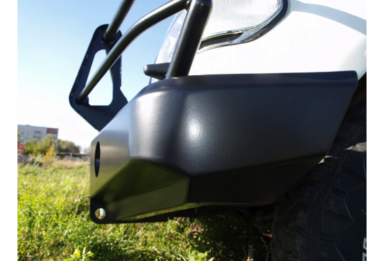 Передний силовой бампер для Toyota Land Cruiser 80 с кенгурином и местами под ПТФ