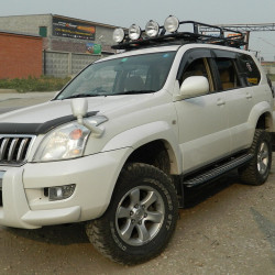 Силовые пороги для Toyota Land Cruiser Prado 120