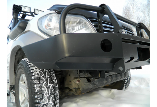 Передний силовой бампер для Toyota Land Cruiser Prado 90/95 с кенгурином