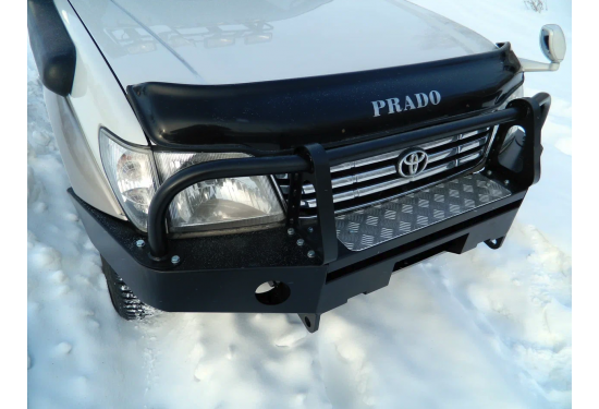 Передний силовой бампер для Toyota Land Cruiser Prado 90/95 с кенгурином