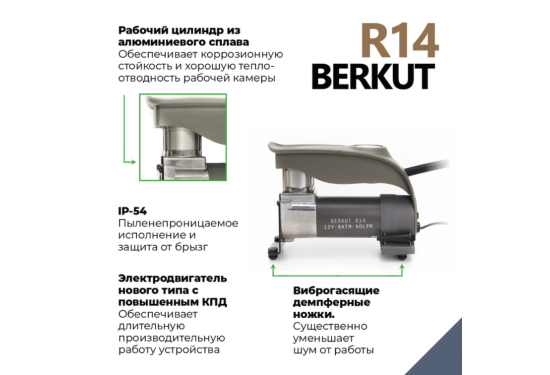 Компрессор переносной 12V BERKUT R14