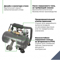 Пневмосистема с ресивером 3л BERKUT SA03