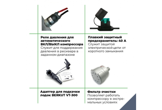 Пневмосистема с ресивером 3л BERKUT SA03
