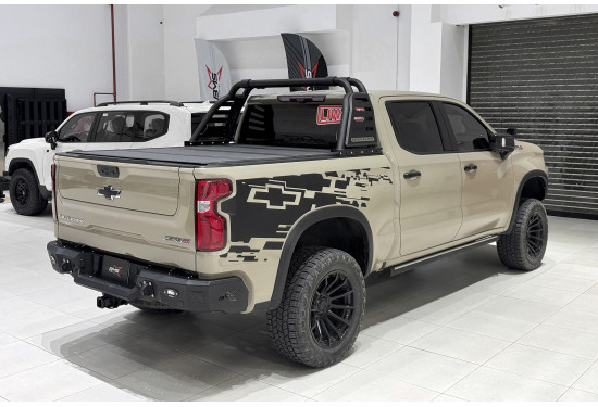 Бампер силовой задний BMS PRO-Line для Chevrolet Silverado 2017-2024 и GMC Sierra 2018-2024