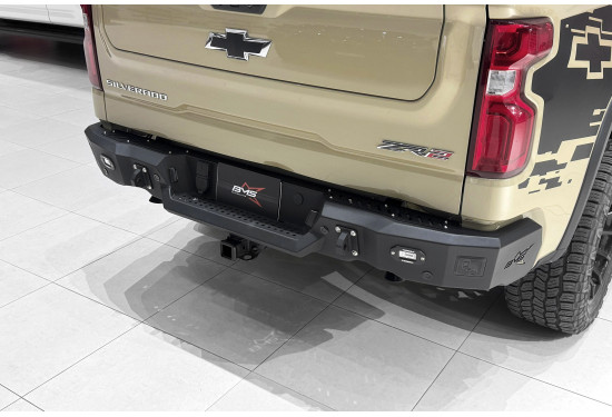Бампер силовой задний BMS PRO-Line для Chevrolet Silverado 2017-2024 и GMC Sierra 2018-2024
