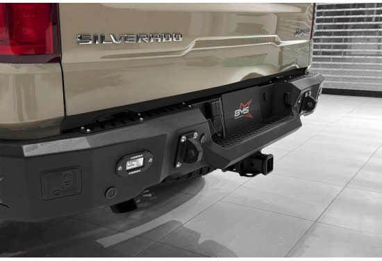 Бампер силовой задний BMS PRO-Line для Chevrolet Silverado 2017-2024 и GMC Sierra 2018-2024