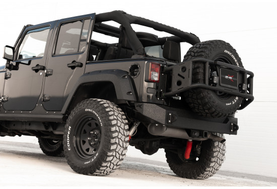 Калитка под запаску BMS ALFA для Jeep Wrangler JK 2006+