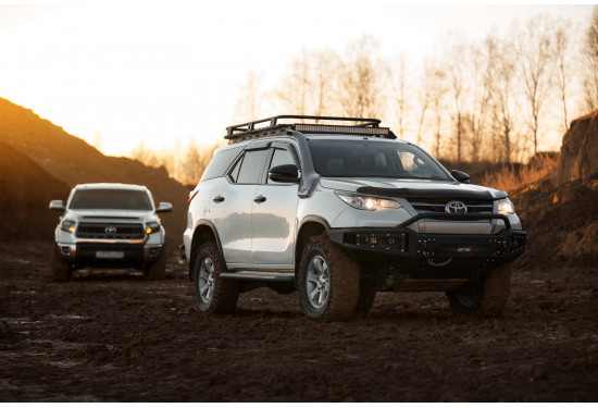 Бампер силовой передний BMS ALFA для Toyota Fortuner 2015-2025