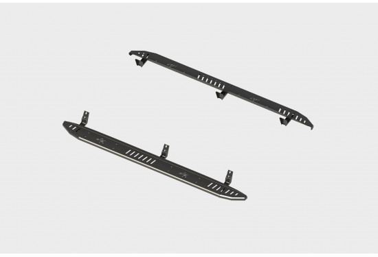 Пороги алюминиевые BMS Travel для Nissan Patrol Y62 2015-2018