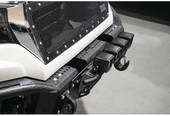 Крепление для дополнительной оптики под номерной знак с защитной дугой