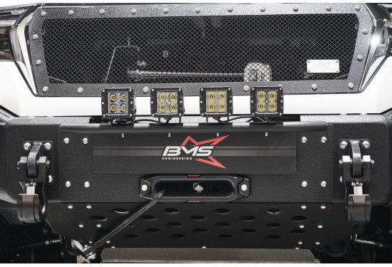 Крепление для дополнительной оптики под номерной знак с защитной дугой