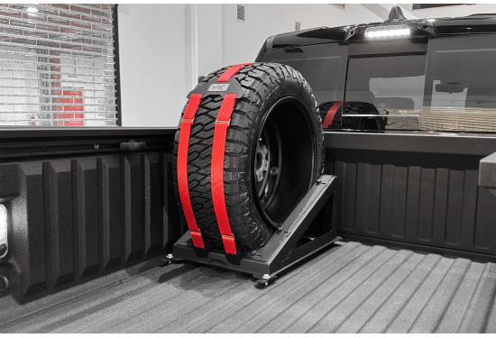 Универсальное крепление запасного колеса в кузов пикапа