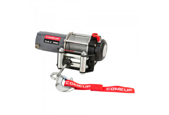 Лебедка электрическая 12V ATV COMEUP CUB 2000 lbs / 907 кг стальной трос