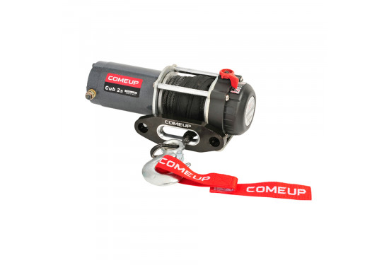 Лебедка электрическая 12V ATV COMEUP CUB 2000 lbs / 907 кг синтетический трос