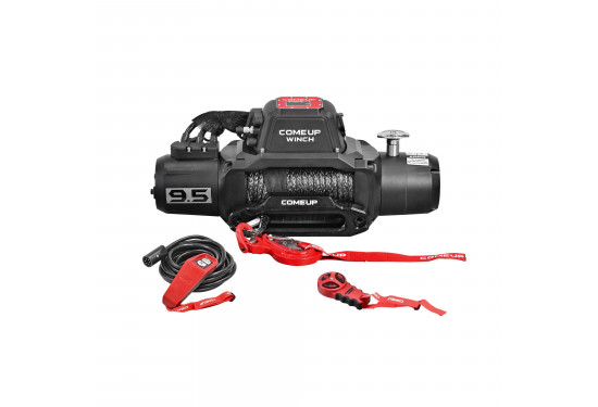 Лебедка электрическая 12V COMEUP SOLO 9.5rs 9500 lbs / 4310 кг синтетический трос