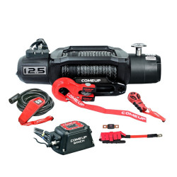 Лебедка электрическая 12V COMEUP SOLO 12.5rs Trail Edition 12500 lbs / 5670 кг синтетический трос