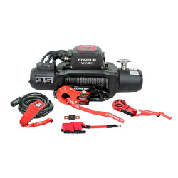 Лебедка электрическая 12V COMEUP SOLO 9.5rs Trail Edition 9500 lbs / 4310 кг синтетический трос