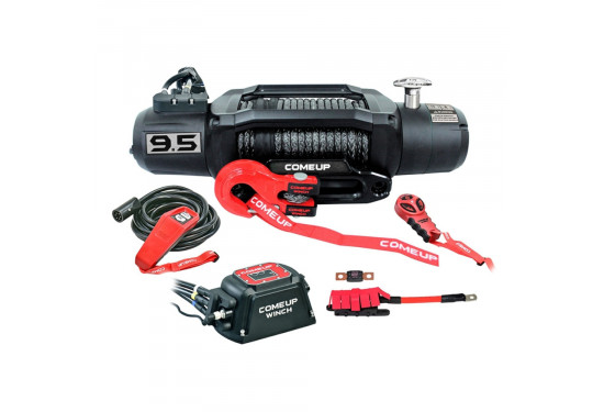 Лебедка электрическая 12V COMEUP SOLO 9.5rs Trail Edition 9500 lbs / 4310 кг синтетический трос