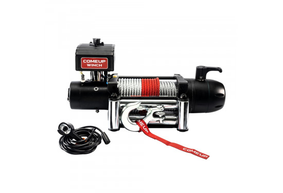 Лебедка электрическая 12V COMEUP Seal Slim 12500 lbs / 5670 кг стальной трос